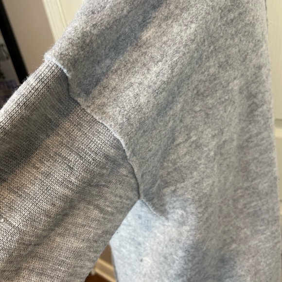 J Jill Merino Wool Gray Button-Up Long Line Cardigan - Picture 13 of 14